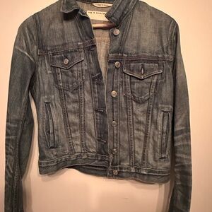 rag & bone Faded Blue Jean Jacket